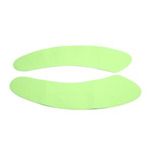 2pcs Adhesive Soft Washable Toilet Seat Cloth Cover Pad Green